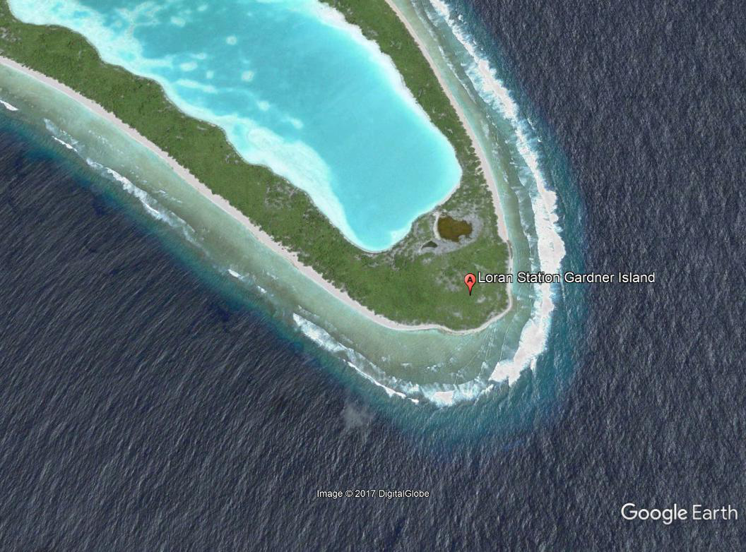 Gardner Island Loran - google earth view