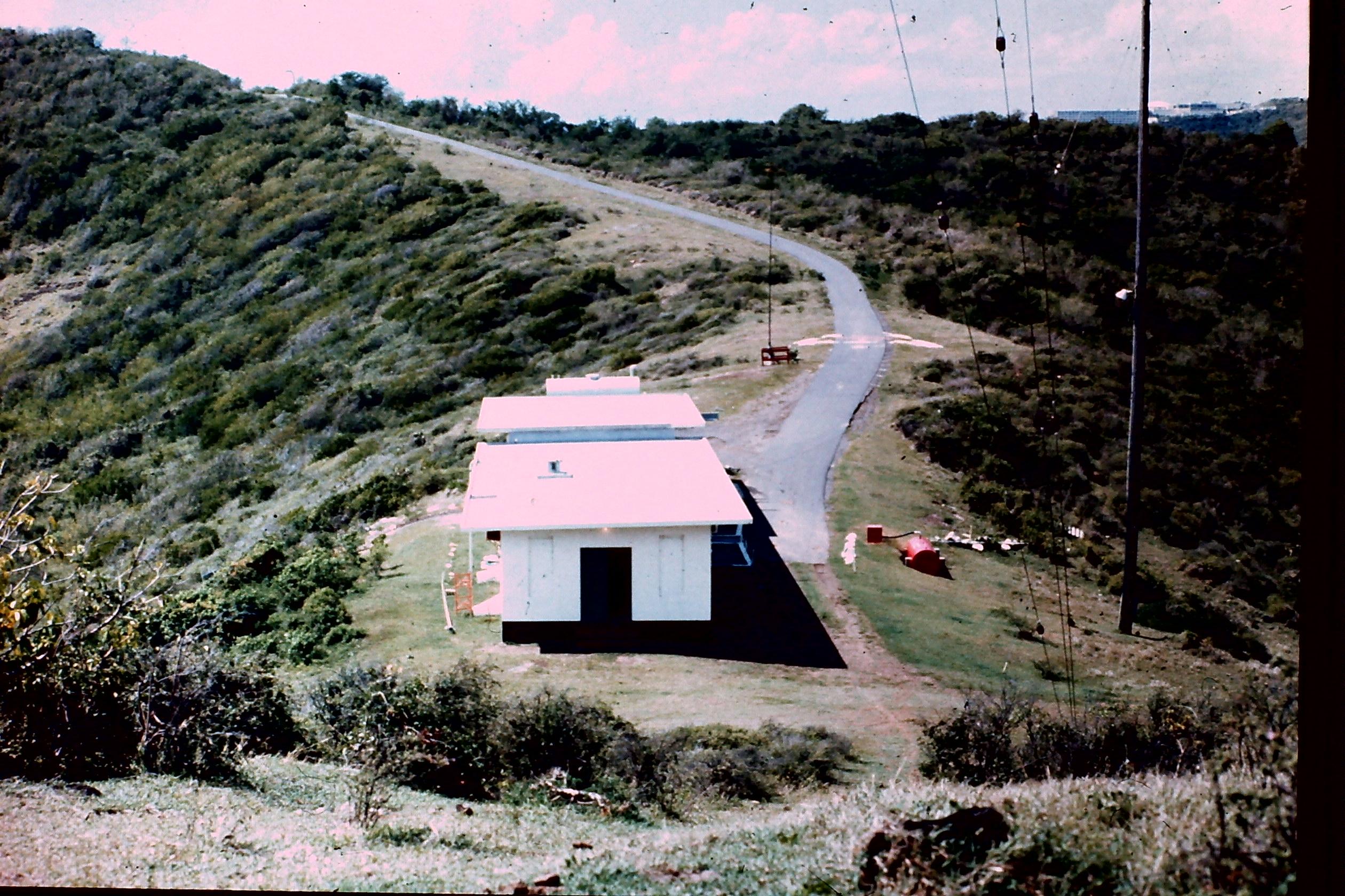 Transmitter building and helopad
