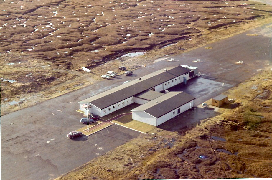Aerial view of Loran Monitor Stations Shetlands